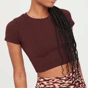 Aerie Maroon Crop Top